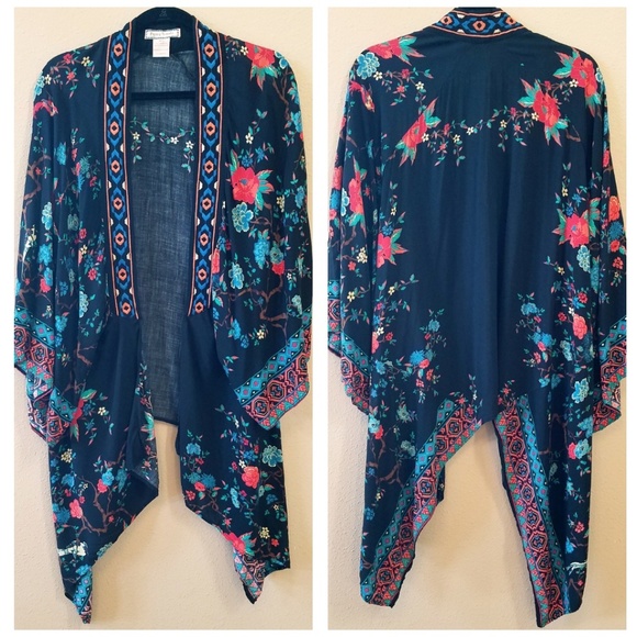 Flying Tomato Tops - Flying Tomato | Floral Printed Kimono, Size M/L